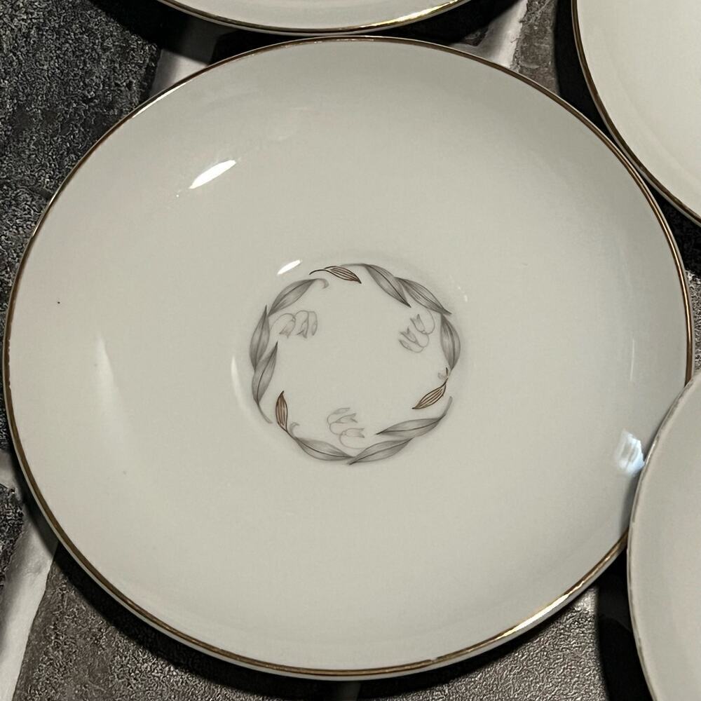 Three 3 Dessert Bread Plates Kaysons Fine China Japan Golden Fantasy 5 3/4” Wide